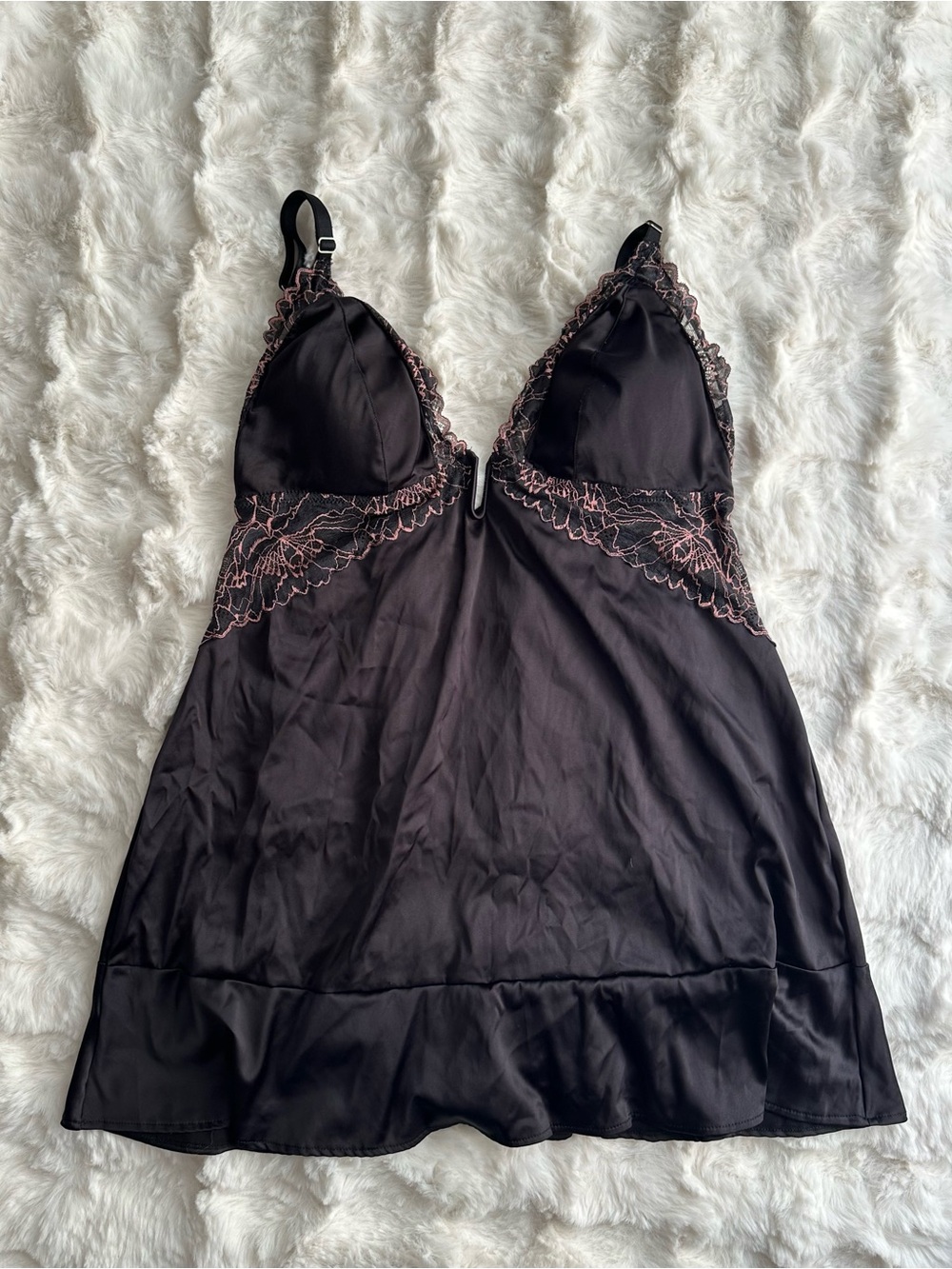 Dolls Chemise with Pink Lace Accents- Women’s
